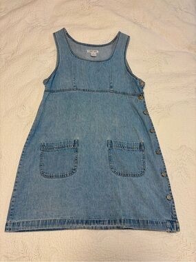 Cherokee Light Blue Denim Top with Scoop Neck